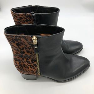 Naturalizer leather animal print bootie
